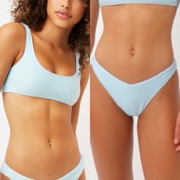 FRANKIES BIKINIS - BLUE BIKINI SET - Picture 1 of 8